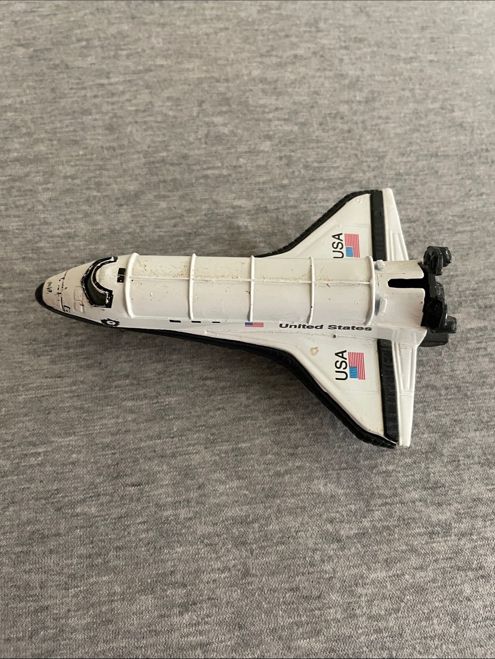 White USA Space Shuttle Toy - Kids Space Vehicle